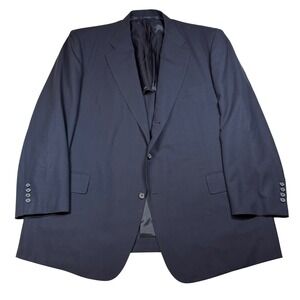 Brooks Brothers BrooksCool Navy Pinstripe Wool Blend Blazer Mens 50R 50 Regular